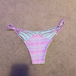 Strappy Reversible Mermaid bikini bottoms